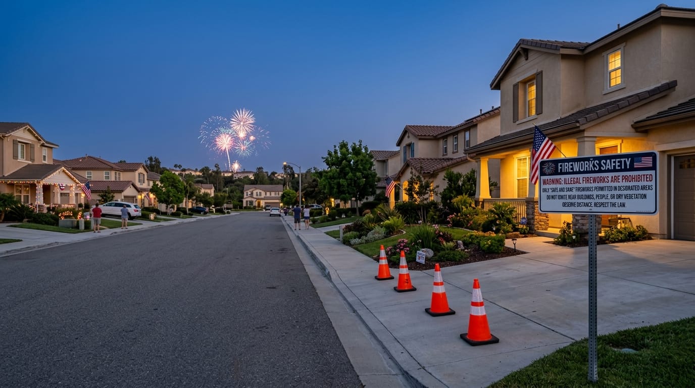 Orange County fireworks injury claim involving unsafe fireworks and burn injury liability