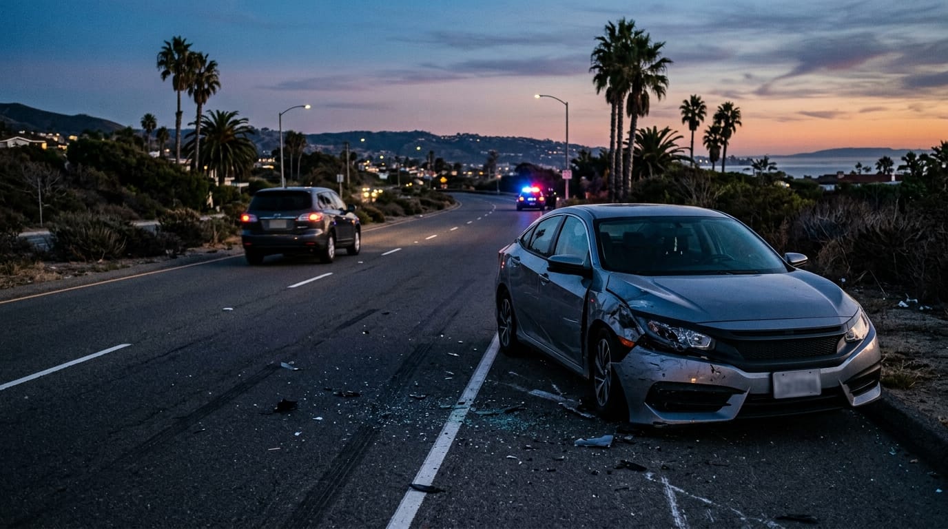 Orange County ghost plate accident claim involving an obscured license plate after a hit-and-run crash